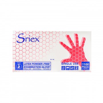 Sriex Latex Powder-Free Examination Gloves