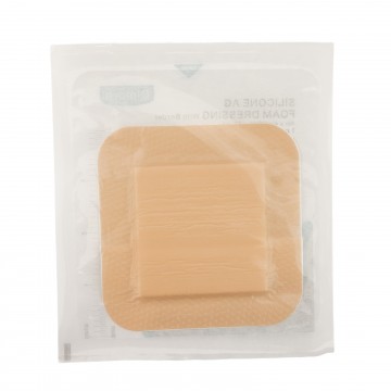 Dimora Silicone Ag+ Foam Dressings with Border 4" x 4" 