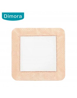 Dimora Silicone Ag+ Foam Dressings with Border 4" x 4" 