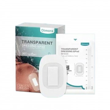 Dimora Transparent Film Dressing with Pads 6" x 8"