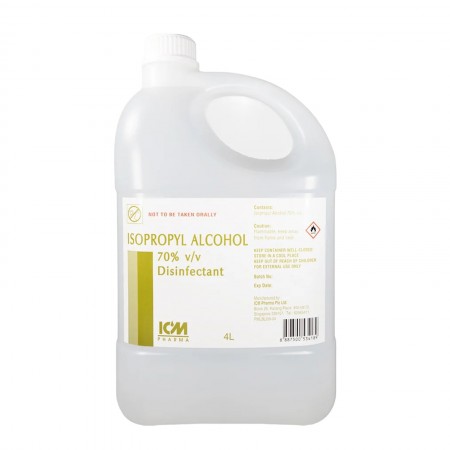 Isopropyl Alcohol 70% v/v Disinfectant 4L