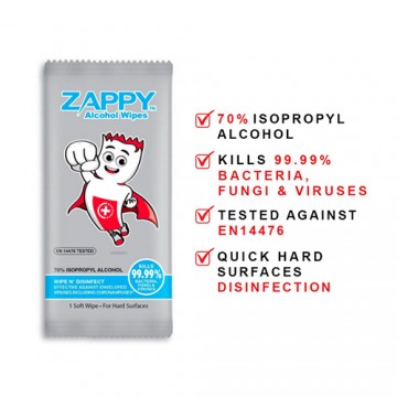 Zappy IPA Alcohol Wipes (100pcs)