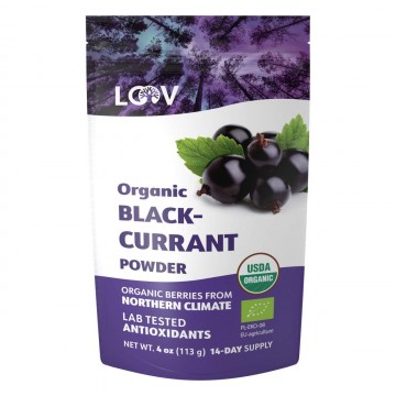 LOOV Freeze-Dried Organic Blackcurrant Powder 171g
