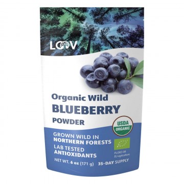 LOOV Freeze-Dried Organic Wild Blueberry Powder 171g