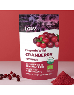 LOOV Freeze-Dried Organic Wild Cranberry Powder 91g