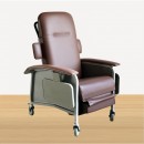 M187 Reclining Geriatric Chair (Steel, With Wheels, Footrest & Foldable Tables)