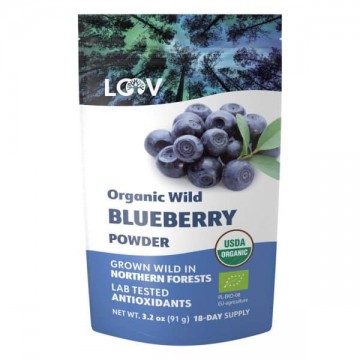 LOOV Freeze-Dried Organic Wild Blueberry Powder 91g
