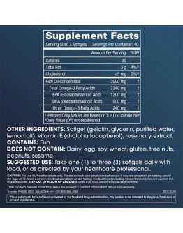 ProHealth Extra Strength Omega-3 Fish Oil - 1200mg EPA 900mg DHA, 120 soft gels