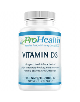 ProHealth Vitamin D3 - 1,000 IU, 180 softgels