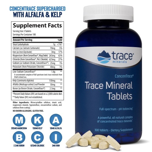 Trace Minerals ConcenTrace, Trace Mineral Tablets - 90 Tablets