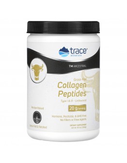Trace Minerals Grass-Fed Collagen Peptides, Unflavored - 286 g