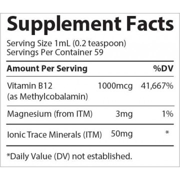 Trace Minerals Ionic B12, Natural Grape - 59 ml 