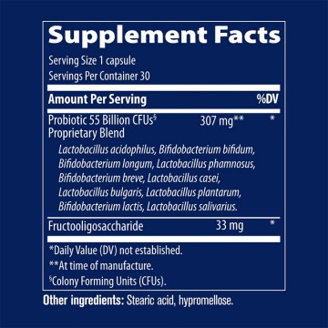 Trace Minerals Probiotic 55 Billion - 30 Capsules