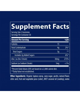 Trace Minerals Zinc - 60 Gummies