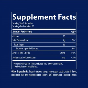 Trace Minerals Zinc - 60 Gummies