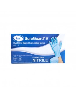 SureGuard19 Blue Nitrile Medical Examination Gloves