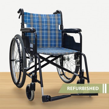SOMA Blue Plaid Wheelchair // Refurbished