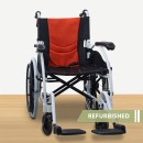 Orange White Wheel Wheelchair // Refurbished