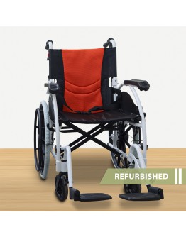 Orange White Wheel Wheelchair // Refurbished