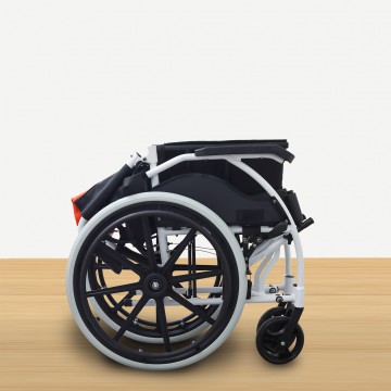 Orange White Wheel Wheelchair // Refurbished