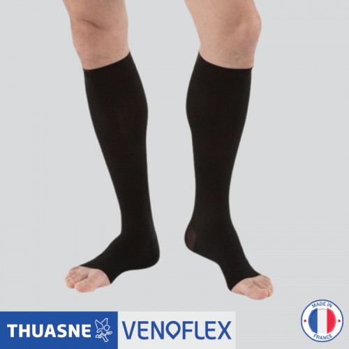 Venoflex Elegance Men's Socks / C3, Open Toes
