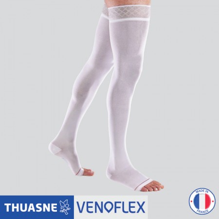 Venoflex Clinic Unisex Thigh Stocking / C2, Open Toes