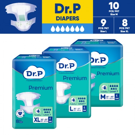 Dr.P Premium Level 7 Adult Diapers