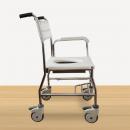Stainless Steel Mobile Commode // Refurbished