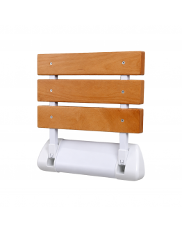 Wooden Aluminum Wall-Mounted Shower Chair