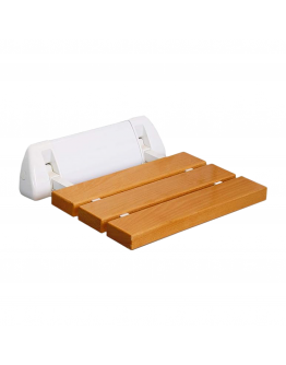 Wooden Aluminum Wall-Mounted Shower Chair