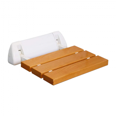 Wooden Aluminum Wall-Mounted Shower Chair