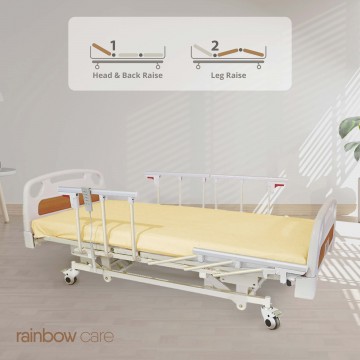 2 Crank Electrical Split Hospital Bed