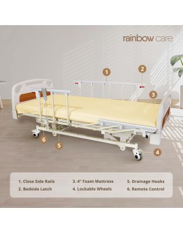 2 Crank Electrical Split Hospital Bed