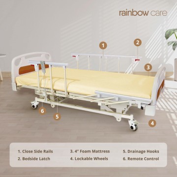 2 Crank Electrical Split Hospital Bed