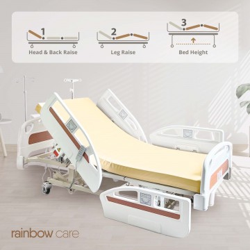 3 Crank Electrical Luxury Plus Hospital Bed