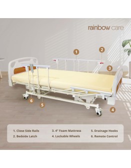 3 Crank Electrical Split Hospital Bed