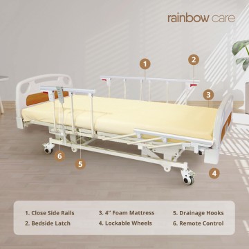 3 Crank Electrical Split Hospital Bed