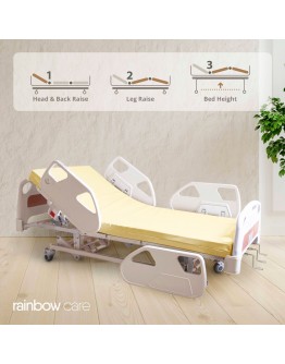 3 Crank Manual Luxury Hospital Bed