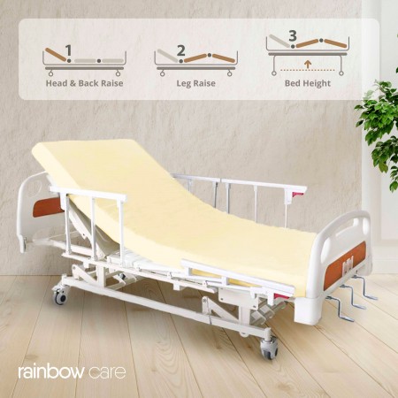 3 Crank Manual Split Hospital Bed