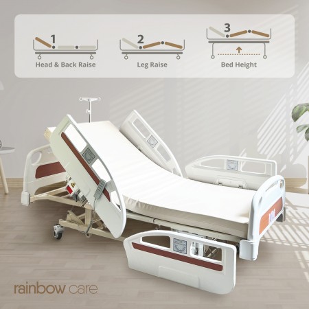 3 Crank Electrical Luxury Plus Hospital Bed