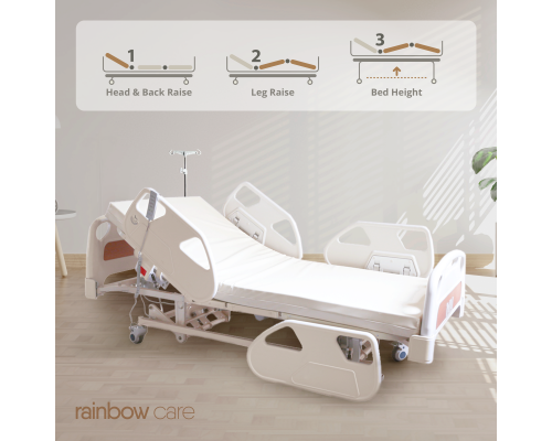 3 Crank Electrical Luxury Hospital Bed