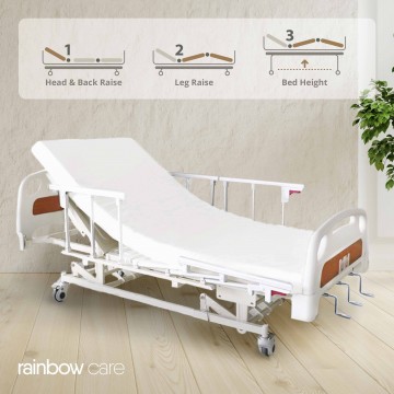 3 Crank Manual Split Hospital Bed