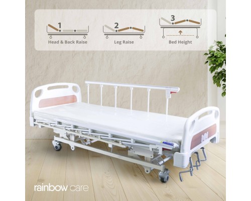 3 Crank Manual Hospital Bed