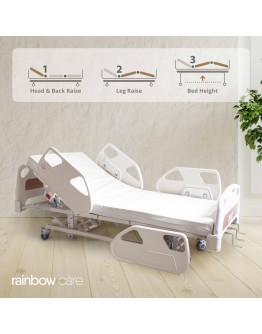 3 Crank Manual Luxury Hospital Bed