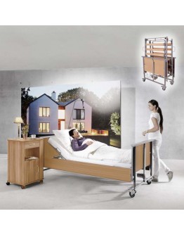 Domiflex Premium Nursing Bed, Continuous Side Rails