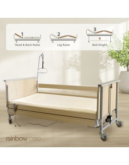 Domiflex 3 Premium Nursing Bed, Continuous Side Rails