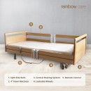 Livorno Premium Nursing Bed, Split Side Rails