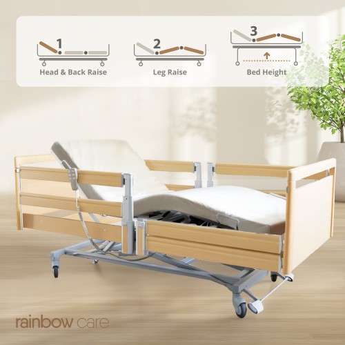 Bock Livorno Premium Nursing Bed, Split Side Rails