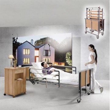 Domiflex Premium Nursing Bed, Foldable Side Rails
