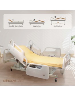 3 Crank Electrical Luxury Plus 2 Hospital Bed